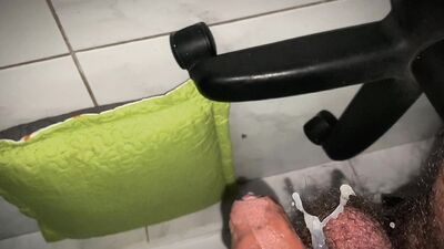 Calming the fever by fucking my latex toy until I expel a big load