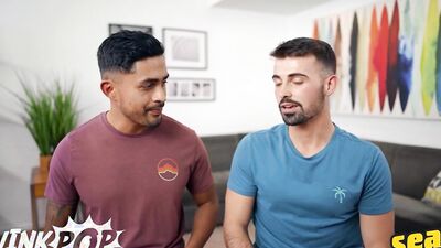 TWINKPOP - Sexy Hunk Asher Gets Excited When He Finds Out That Dax Doesn't Have A Gag Reflex