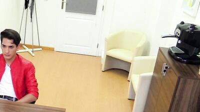 Soon To Be New Employee Gets His Virgin Asshole Pounded By Mr. Boss' Big Cock - BIGSTR