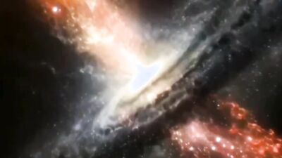 PULSATING NEUTRON STAR SPINNING INTO FORMING WHITE STAR NEXT TO MY EJACULATE OF THICC MILKY WHITE CUM IMMORTAL