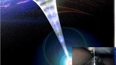 PULSATING NEUTRON STAR SPINNING INTO FORMING WHITE STAR NEXT TO MY EJACULATE OF THICC MILKY WHITE CUM IMMORTAL