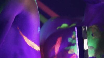 MEN - Theo Brady & Olivier Robert Dance Under The Neon Light Letting Their Horny Dicks Rub Each Other