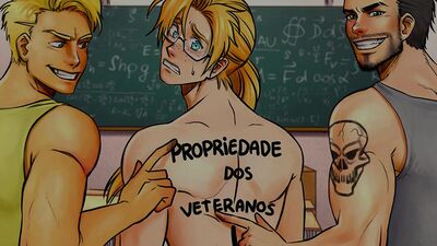 Putaria com veterano no primeiro dia de aula