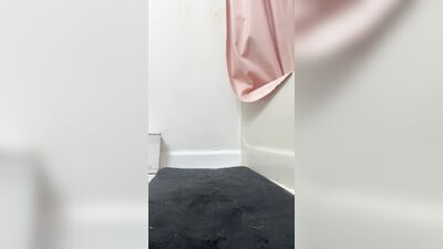 Solo jerking off chub in the shower