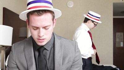 MEN - Young Conservatives Will Braun And Tommy Regan Sneakily Fooling Around Keeping It Hush - Hush