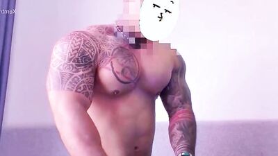 Vietnamese straight guy fucking big butt dough shoots cum