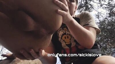 fucking and sucking between stepbrothers in public