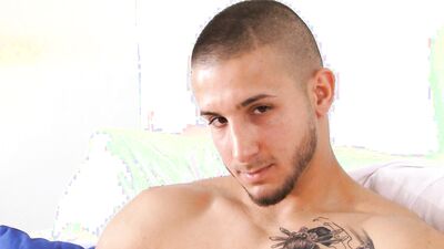 True straight boxer tried his 1st porn but we touched and wanked his big dick.