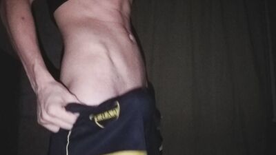 Dancing While Oiling My Veiny Cock and Cumming Hard
