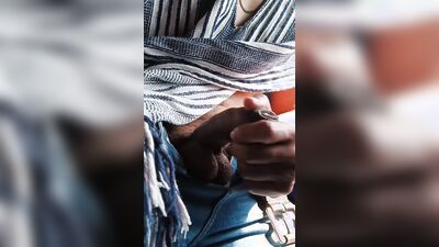Exhibitionist handjob on bus