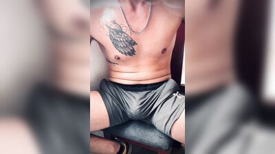 Horny afternoon having a smoke