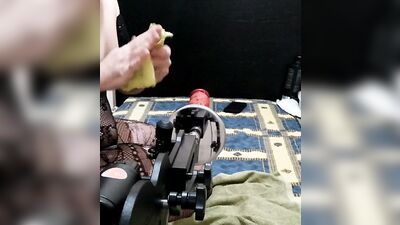My daddy fucked me from the internet with my sex machine