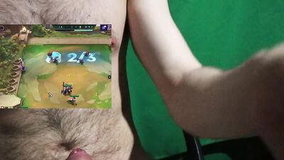 Playing with my dick while playing league of legends (FFA) 40 min don't cum challenge.