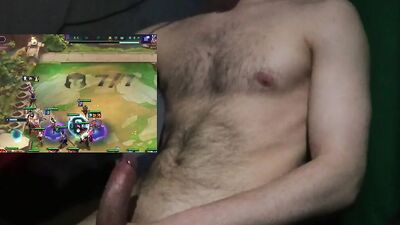 Playing with my dick while playing league of legends (FFA) 40 min don't cum challenge.