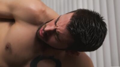 MENSEXGEAR - Muscular hottie Dante Colle thinks he can just waltz through security at the airport, b