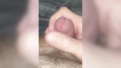 Early morning pleasure session with lots of precum and a messy cumshot