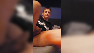 Chubby boy with big ass masturbates and cums