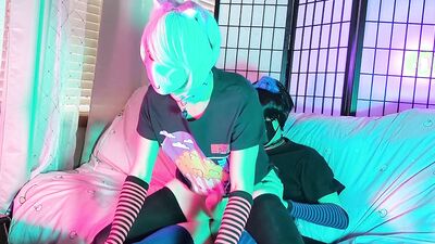 Horny Femboys Flip Fuck Bareback & CUM