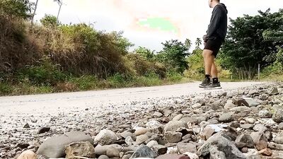 Road masturbation exhibitionist