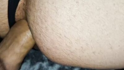 Moans and screams from a big dick in the ass femboy , hot fuck !