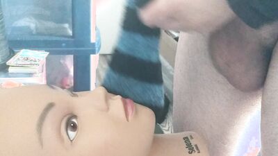 GIVING MY SEX DOLL OTHER HUGE NUT IN HER FACE #2