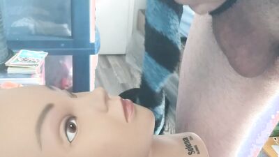 GIVING MY SEX DOLL OTHER HUGE NUT IN HER FACE #2