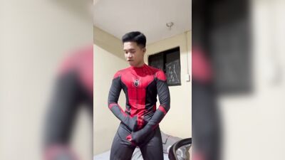 Jush Lee- Your Horny Inked Hunk Spidey Jerking Off