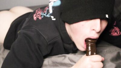 JOI - Femboy stepbrother tests you if you are really gay