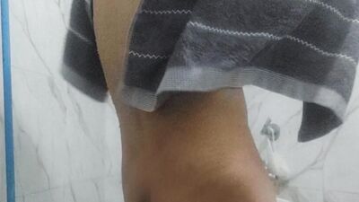 Asian with a Tiny Dick Taking a Full Shower