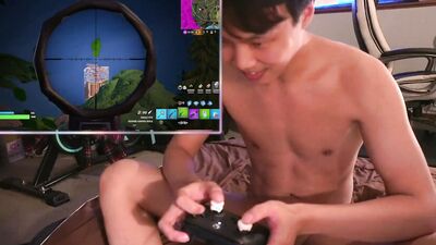 Celebrating a nice 8 frag win in Fortnite