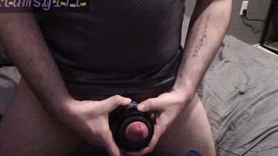Male masturbation barrel toy with cleanup