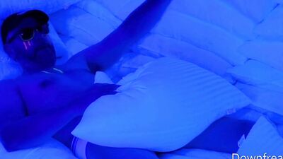 Pillow Fucking Under UV Lights Until Cum