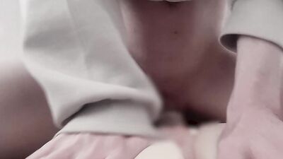 Boy gets hooked on artificial vagina and shakes his hips to have sex with it♡