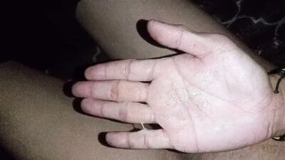 JUST FOR YOU MY SPURTED FROM MY BEAUTIFUL IN THE PALM OF MY HAND