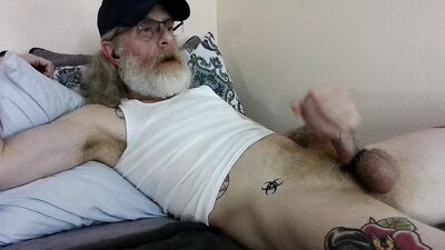 JerkinDad14 - Daddy's Big Greasy Dong Brings Him So Much Joy and Penis Pleasure includes Massive Cumshot