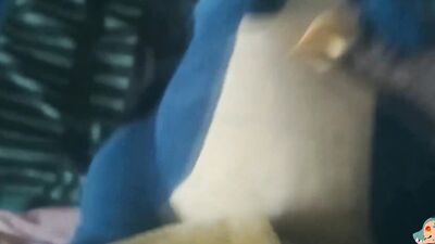 Blue dinosaur t-rex