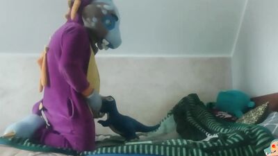 Blue dinosaur t-rex