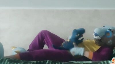 Blue dinosaur t-rex