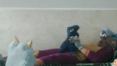 Blue dinosaur t-rex
