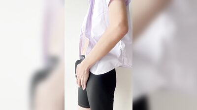 Trying out new underwear