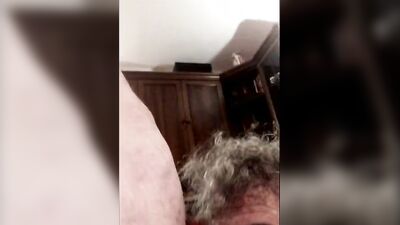 Old Man Cums in My Ass After Long Anal Barebacking