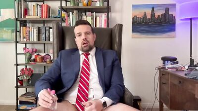 Filthy Thick Cock Straight Boss Jerks His Cock For You