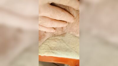 DADDY in STEPDAUGHTER's Nylon Ankle Socks! Pissing, jerking off, cumming, licking cum!!
