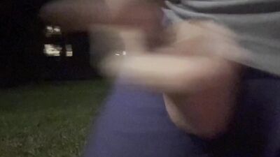 Heading out to the park nude to take a piss and flash cock