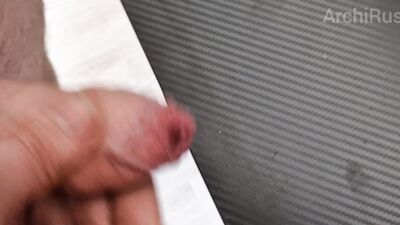 It's beautiful! Two foreskin in cum!Hot powerful cocks with thick cum, pools of cum!