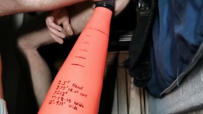 Stretching My Ass Banging XL DickCone Hard