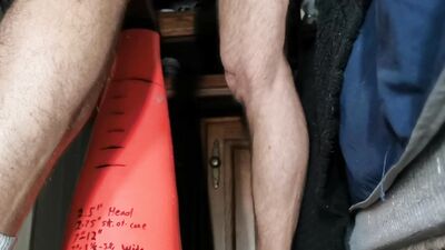 Stretching My Ass Banging XL DickCone Hard
