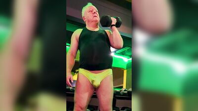 The tiniest shorts at the gym