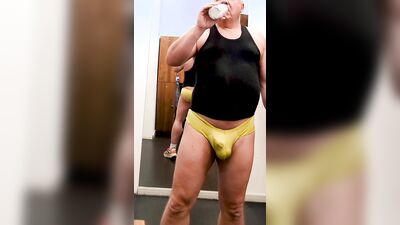 The tiniest shorts at the gym