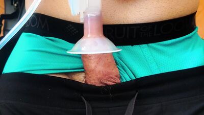 Breast Pump Sucking Uncircumcised Dick